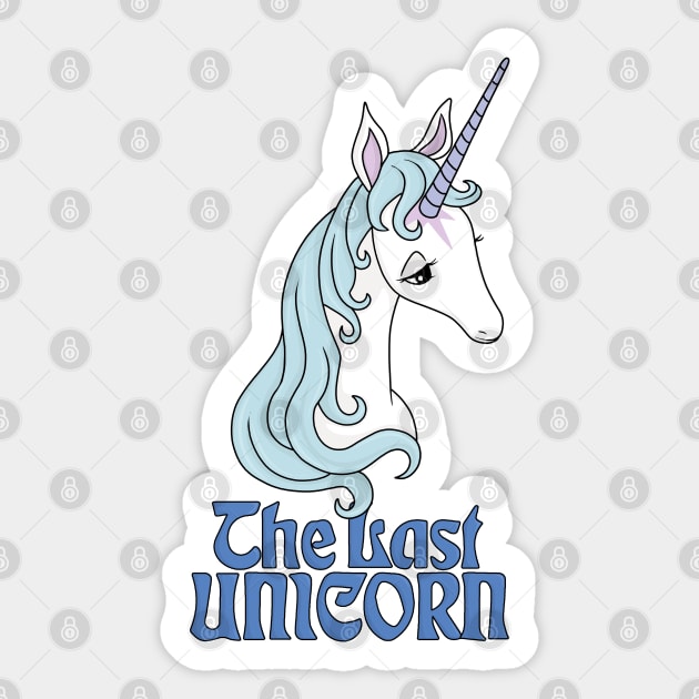 The Last Unicorn Sticker by valentinahramov